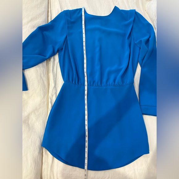 Amanda Uprichard Baldwin Mini Dress, Sky Blue, Medium - Picture 9 of 13